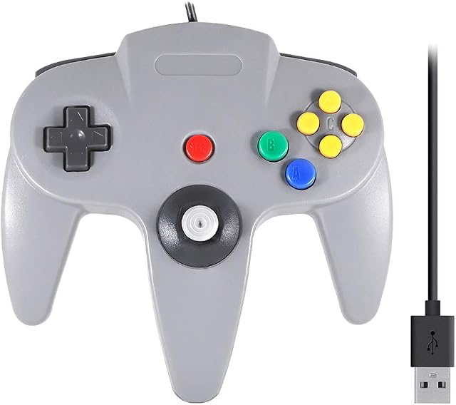 Qumox N64 games classic gamepad controllers N64 for USB PC MAC