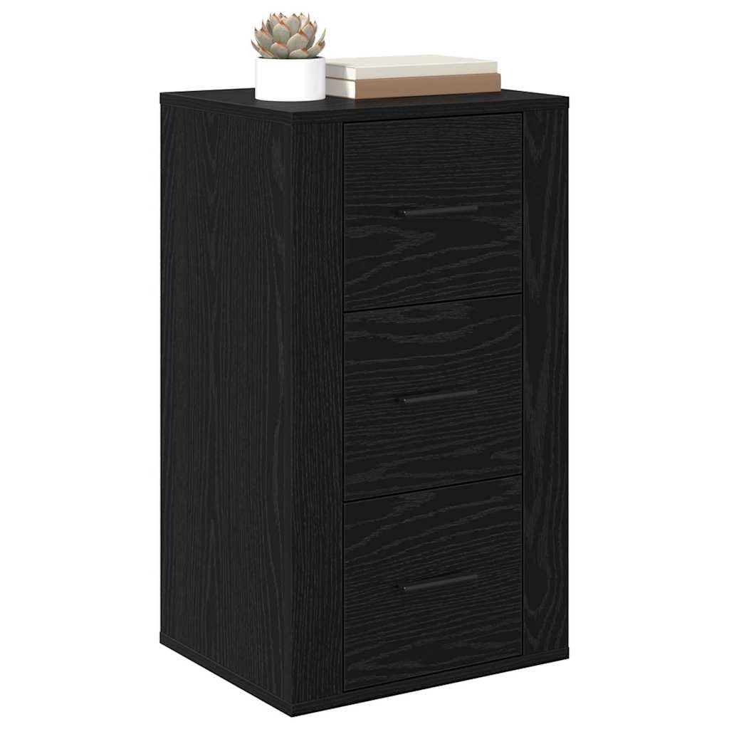 Générique Buffet avec tiroir Chêne Noir 40 x 33 x 70 cm Bois d'ingénierie,Meubles,Armoires & Meubles de Rangement,Buffets & bahuts,Noir,20.16 KG,881002