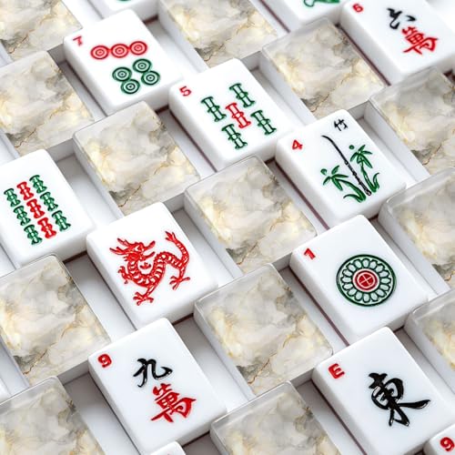 Set de Fichas American Mahjong Acrílicas 166 Piezas con Bolsa miniatura 4