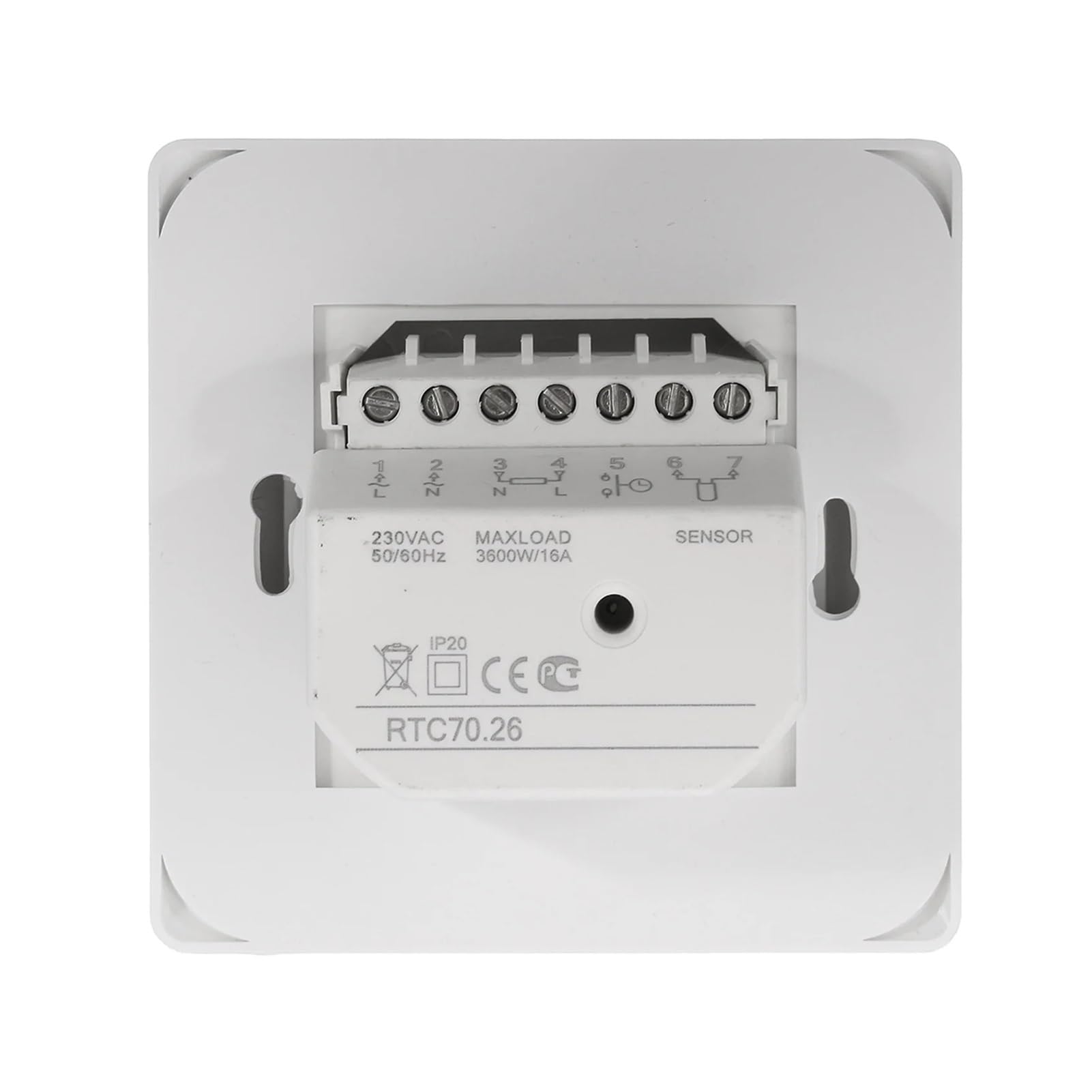 Termostato meccanico for riscaldamento a pavimento 230V 16A con interruttore di controllo della temperatura del sensore a pavimento Termostato manuale for riscaldamento a pavimento