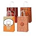 16 PCS Basketball Gift Bags with Handles for Basketball Birthday Party Supplies, Basketball Party Favor Bags Candy Treats Bags, Basketball Goodie Bags for Kids Boys Girls