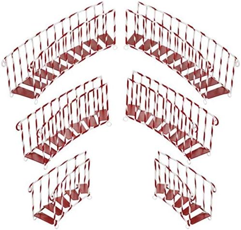 Mark Roberts Grand Staircase 2019, rojoblanco, surtido de 3, 16-22 pulgadas, decoración navideña colgante