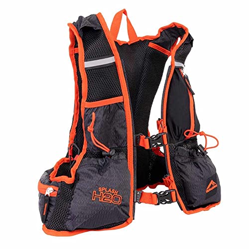1213 - MOCHILA TRILHAS SPLASH H2O - PRETO COM VERMELHO
