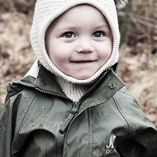 Image of CeLaVi European Kids Rain, Mud and Snow Suit for Boys Girls with Detachable Hood, Waterproof 2 Pcs Rain Set or Onepiece