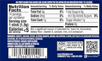 Mondelez Global Trident Peppermint, 14 ct