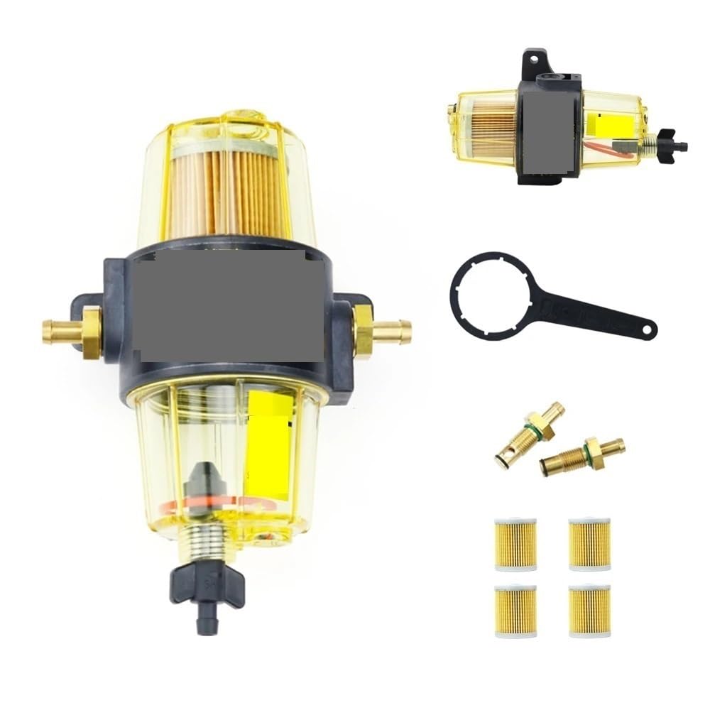 Filtro De Diésel para Coche Uf10K con 2/4/6 Elementos, Compatible con Motores Fuerabordaparaembarcaciones,Paracon Filtros De Combustible Mercury.