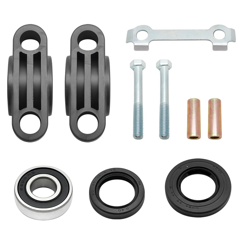 Kit de reparación de columna de dirección con casquillos rodamientos retenes y arandelas para Yamaha Raptor Banshee Warrior Wolverine YFZ450 Grizzly Big Bear Kodiak Bruin 350 400 450 550 600 660 700