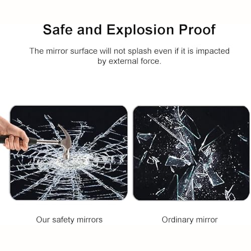 Miroir salle de bain LED 69,8x58,9 cm mural anti-buée réglable