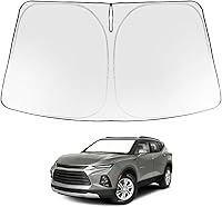 Vista 97 de Proadsy 2025 - Parasol para parabrisas actualizado con ajuste personalizado para Nissan Rogue 2014-2020, protector plegable de 4 capas