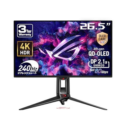 Amazon.co.jp: ASUS 有機EL 4K ゲーミングモニター ROG Swift OLED