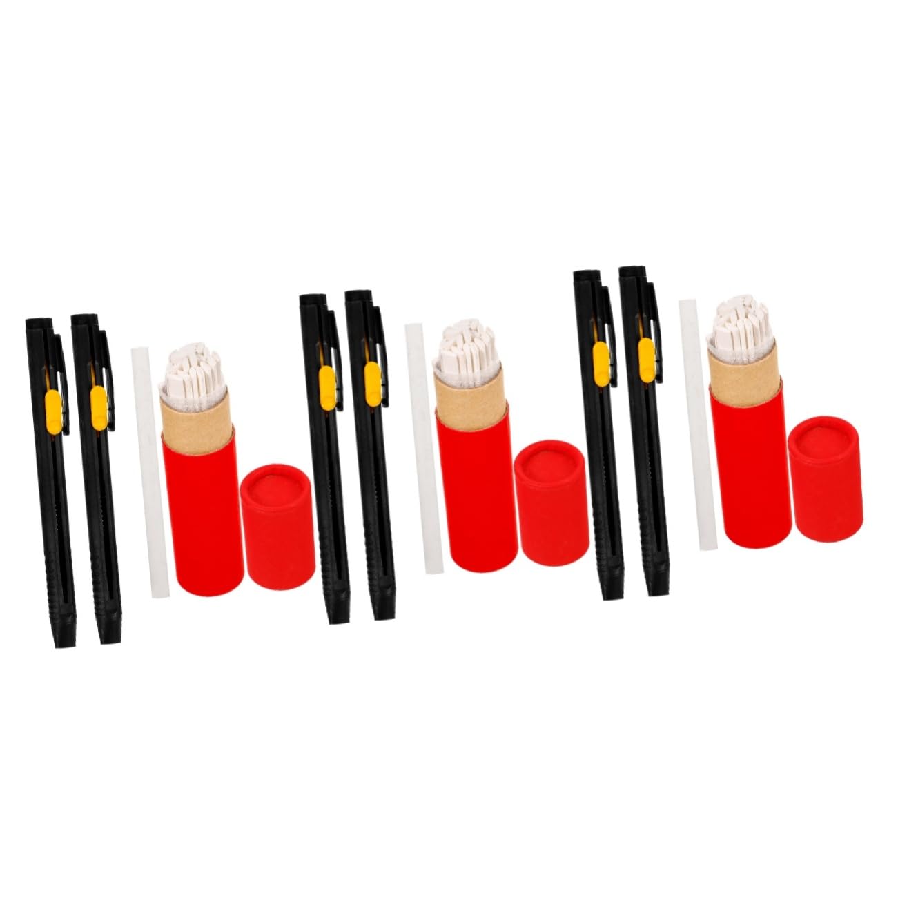 EXCEART 6sets Cancellina per Sarto Pennarello per Marcatura Tessuti e Strumento Versatile per Cucito e Artigianato Pratico e Portatile