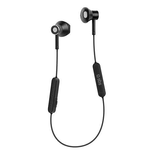 Sbs auricolari wireless stereo multipoint semi in-ear, chiusura magnetica, microfono integrato, controller con tasti multifunzione, 2 gommini con archetto inclusi
