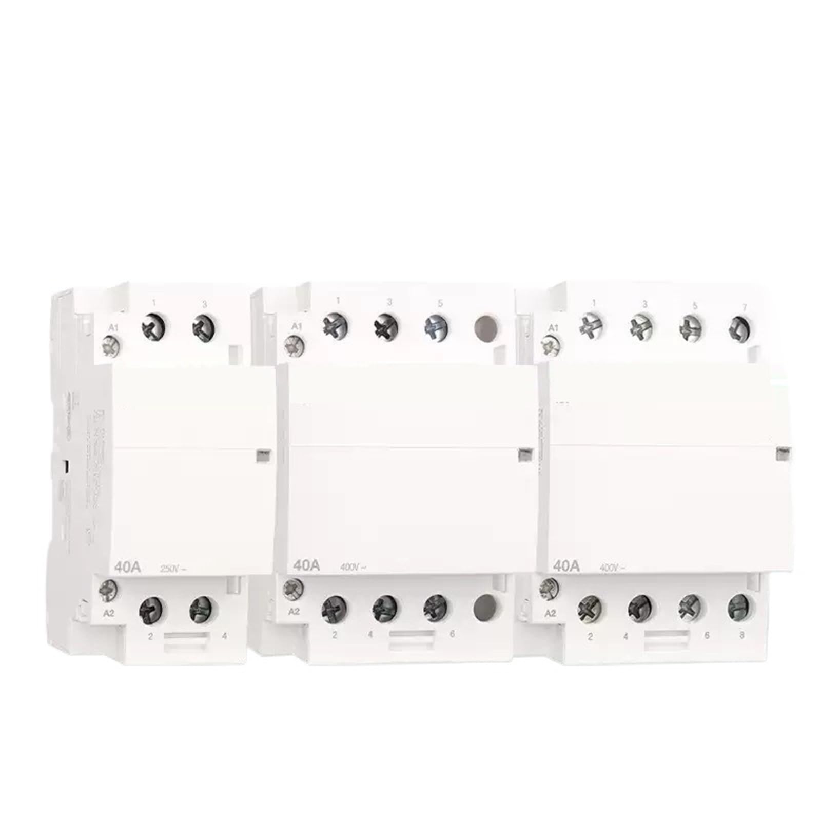QfUxYYSLD 1pcs ICT IACTS Contactor 1P/2P/3P/4P NO 16A/25A/40A/63A(4P 4NO 25A A9C20834)