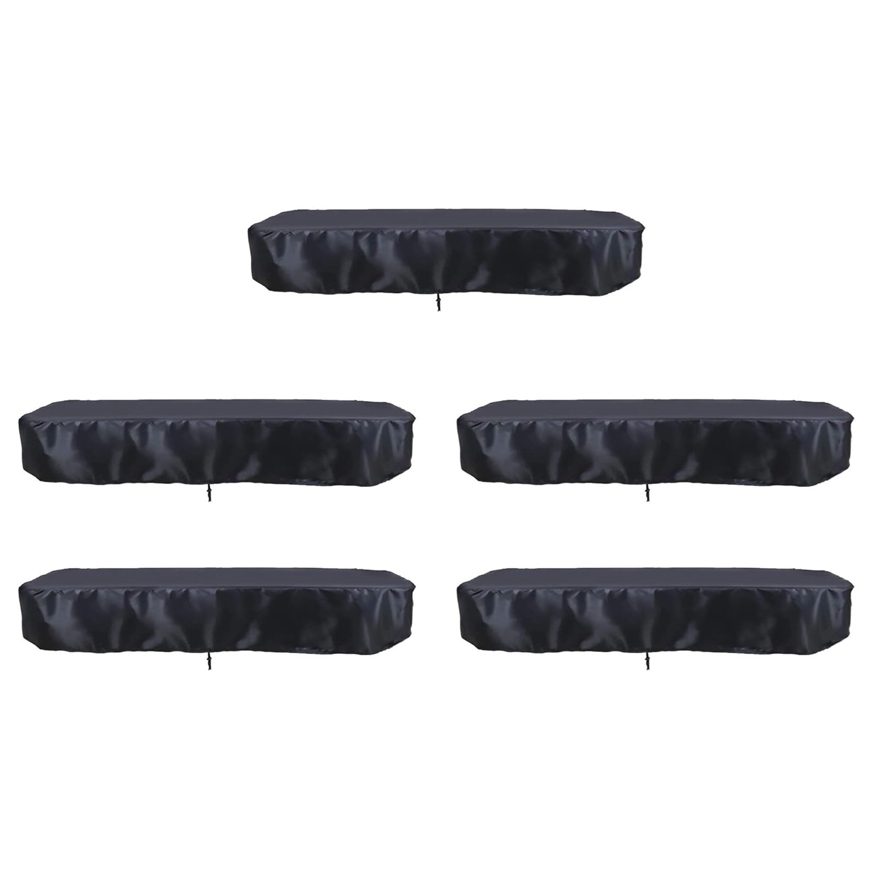 Funda de mesa de billar de 8 pies duradera con lona impermeable rectangular, negro 8