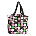 World Traveler Polka Dot Travel Tote Bag, Black with Multicolor Dots
