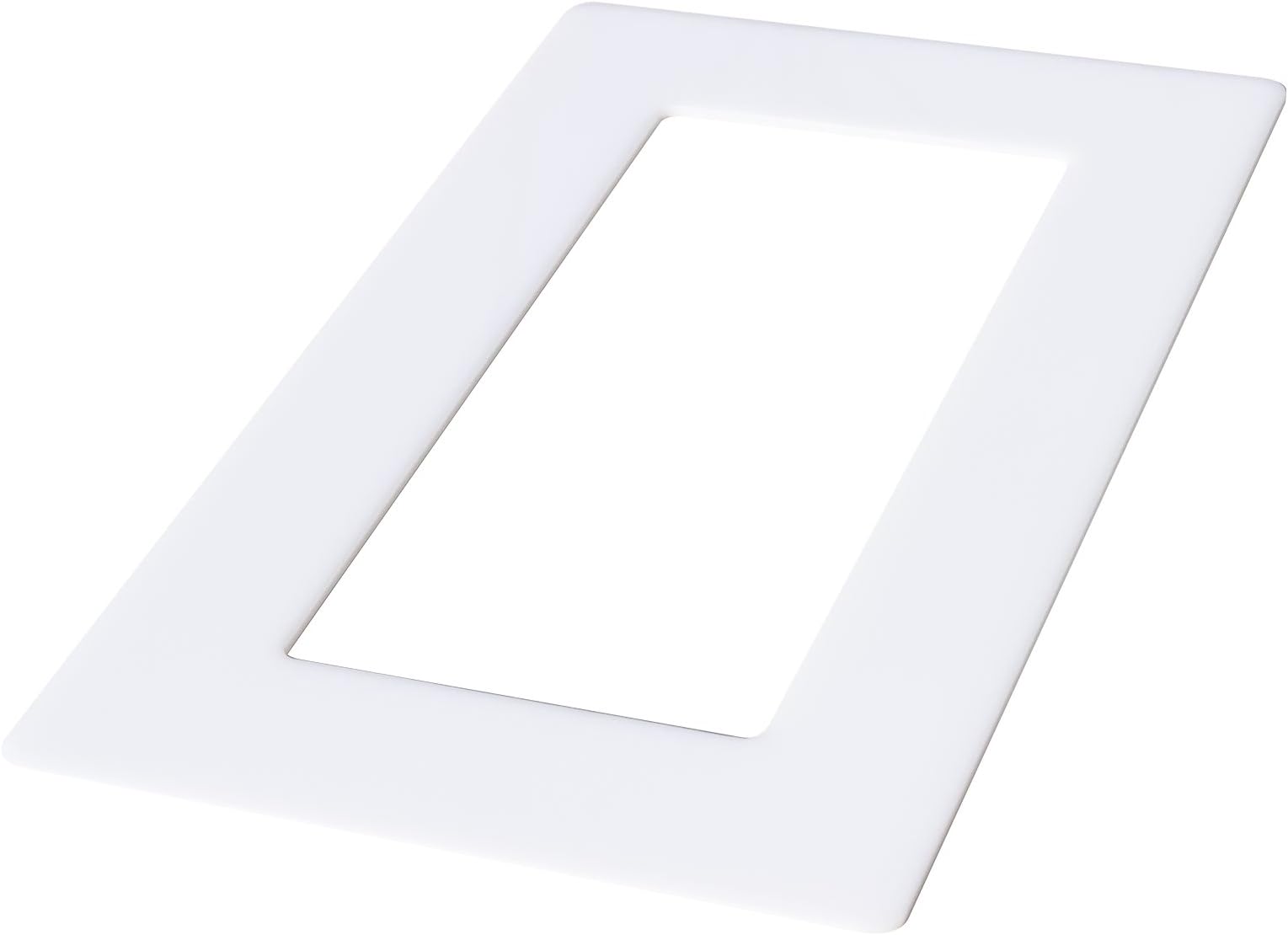 Acrylic Glass Decorative Frame White 1 x 2 x 3 x 4 x Wallpaper Protection Wall Protection for Light Switches and Sockets (White 2 Sockets)