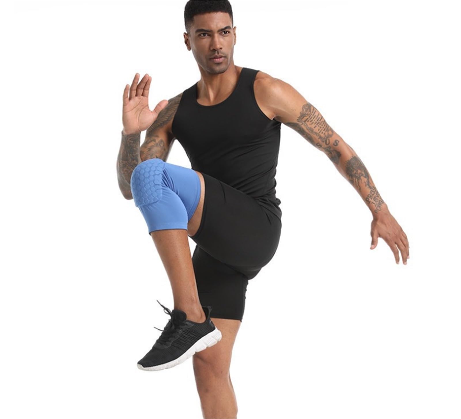 Ginocchiera Un Paio di Ginocchiere for Calcio, Corsa con A Compressione E Tutori for Le Gambe Supporto Ginocchio(Rot,XXL)