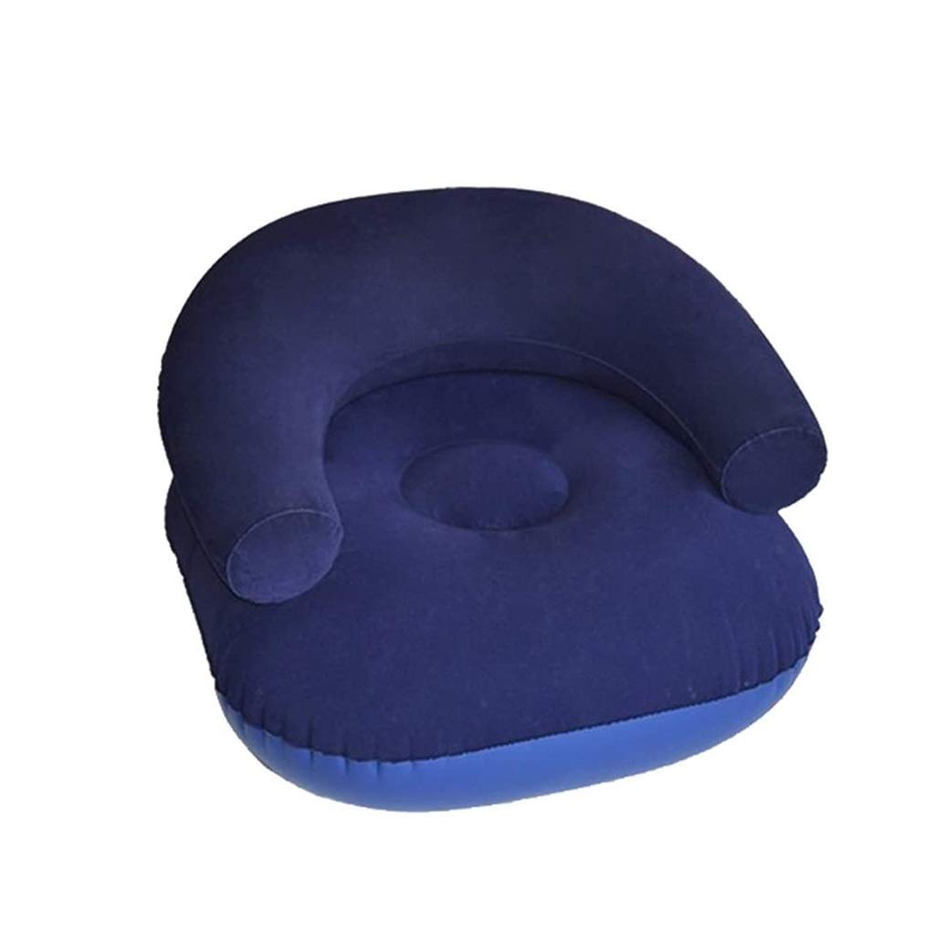 FAXIOAWA Divano Singolo Gonfiabile per Il Tempo Libero, Sedile Gonfiabile da Viaggio per Interni ed Esterni Portatile (Colore : Blu) (Blu)