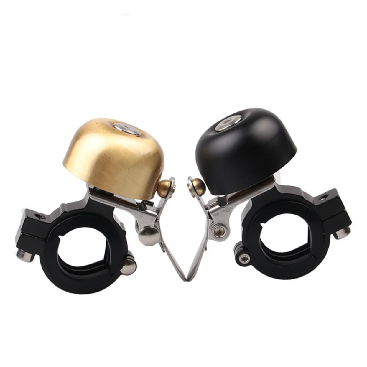 POPETPOP Cloche Classique Anti Rouille Sonnette de Guidon klaxon de vélo électrique Anneau de vélo à Fort Son Cloche de vélo Forte et croustillante Cloche de vélo de Route Black