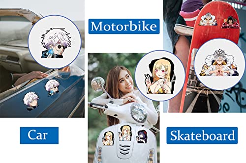 3D Anime Stickers Car Stickers Waterproof Car Decals For Laptop Stickers For Teens Motorcycle Vehicle Trunk Rear Travel Case Wall Car Bumper Window Vinyl Cartoon Stickers For Kids Gifts (Wt-02) #TOP5
