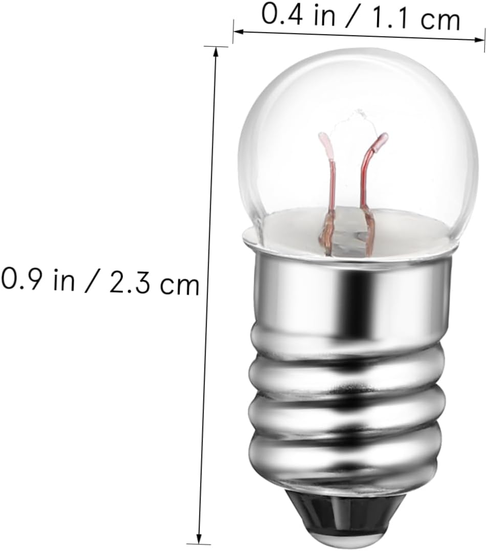 50pcs Small Light Bulbs Lamps Bulbs Globe Light for DIY Teaching Circuit Lessons