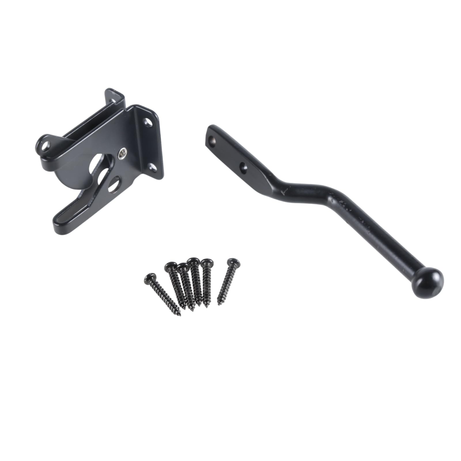 Garden Gate Gravity Latch Steel Closing Bolt, Suitable for Multifunctional Fence with Mounting Screws Heavy Duty Bolts