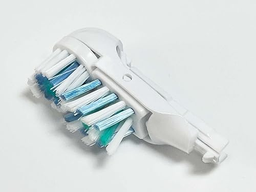 Miniatura 5 de 4 cabezales de cepillo de dientes de repuesto sensibles, apto para Oral-B 4732 3733 4733, cerdas entrecruzadas y cabezal giratorio de doble limpieza