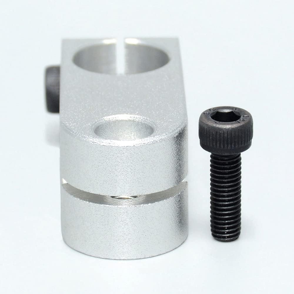 AUZHU- STG - Metric - Aluminium Alloy Bracket Guide Shaft Supports Two-Way Connector Clamps Double-Hole strut Clamps Tube clamp connectors Clamp mountings Column clamp Fixture Size: D30 mm - K30 mm