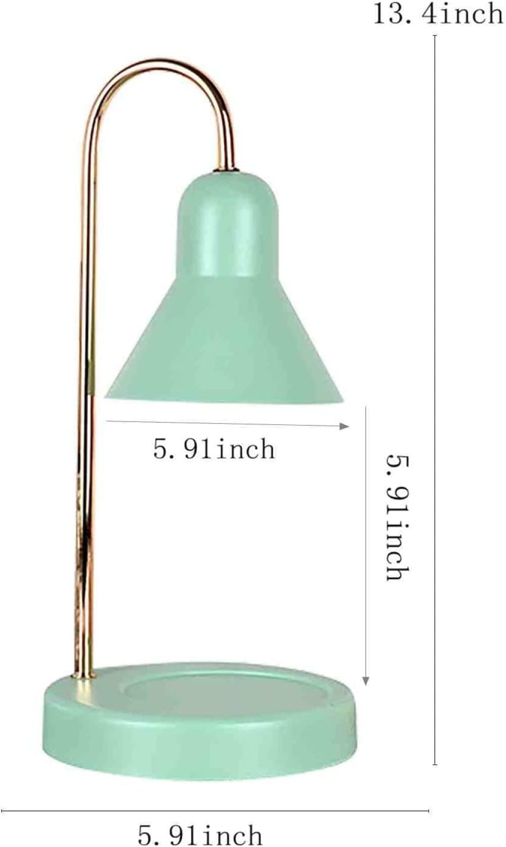 Riscaldatore di candele Scaldacandele per candele profumate Scioglitore di cera Lampada riscaldante con potenza luminosa Corpo in metallo satinato regolabile A per la decorazione domestica Comodino