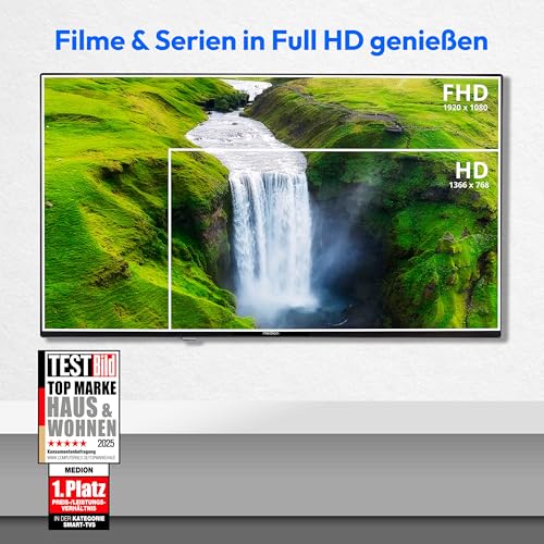 MEDION 100,3 cm (40 Zoll) Full HD Fernseher (Android TV, Smart TV, HDR, Prime Video, PVR, Bluetooth, MD 840100) – Bild 3