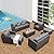 Valita 7 Pieces Patio Furniture Set,9-Seats Outdoor Wicker Sectional Sofa Brown Rattan Modular Patio Conversation Chair Set with Storage Table,Washable Cushions(Grey)