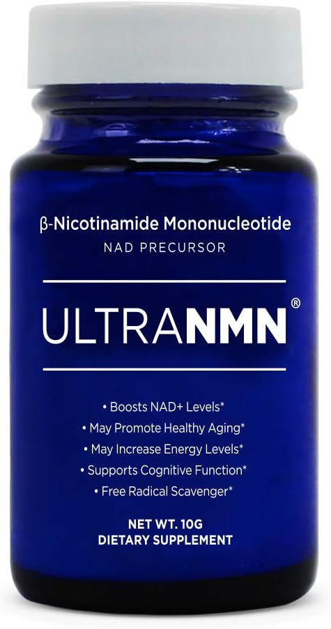 Nicotinamide Mononucleotide NAD+ Supplement Powder - 10 g - 3rd Party Certified for 99.9% Purity, Promote DNA Repair, Boost Energy, Improve Metabolism, Anti Aging, Support Cognitive Function