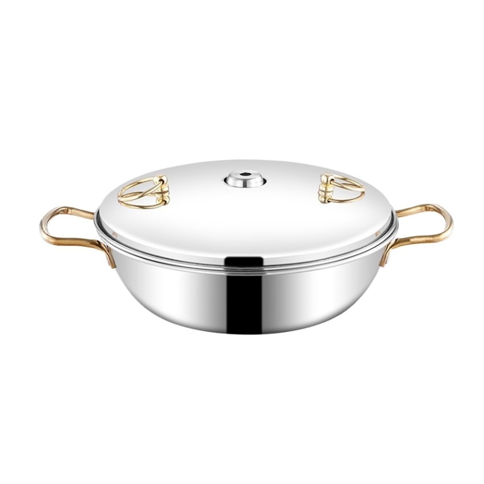 asdchZen Chinese Hot Pot Shabu Shabu Hot Pot Pan Traditional Stainless Steel Hotpot Cooking Pot With Chimney Charcoal Kitchen Cooking Pot