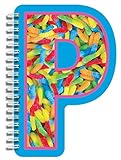 iscream Letter P Shaped Initial Notebook