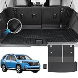 JOULARISE Alfombrilla para maletero con respaldo para accesorios Honda Pilot 2023 2024 (incluye bandeja de almacenamiento izquierda para cajuela), protector interior de TPE para todo tipo de clima JOULARISE Alfombrilla para maletero con respaldo para accesorios Honda Pilot 2023 2024 (incluye bandeja de almacenamiento izquierda para cajuela), protector interior de TPE para todo tipo de clima