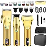 Hair Clippers for Men Professional, Cordless Beard Trimmer, 3 in 1 Clippers and Trimmers and Electric Razor Shaver Set with Bag, Mens Hair Clippers for Hair Cutting, Family, Barber