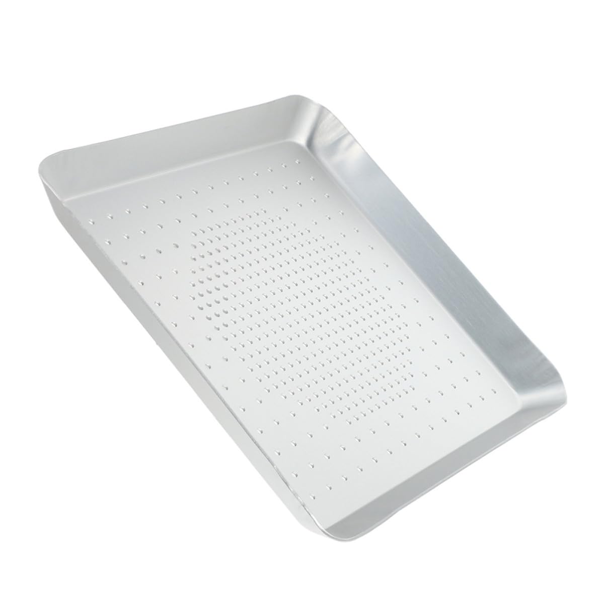 Bandeja en Aleación de Aluminio para Hornear Pizza Cuadrada Orificios de 3mm y Duradera para Cocina en Casa y Repostería