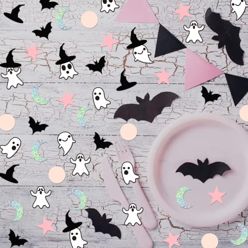 200Pcs Pink Halloween Confetti For Girls Ghost Confetti For Halloween Party Decoration Witches Confetti Boo Confetti Bat Confetti For Hocus Pocus Decoration #TOP2