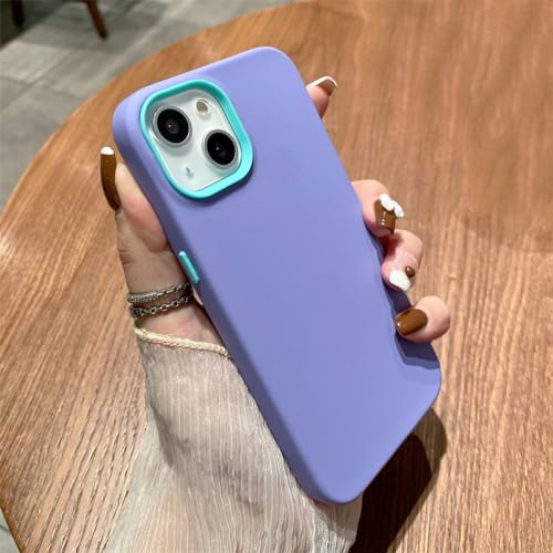 Coque amovible pour iPhone 12 Pro violette en silicone souple de protection anti-choc