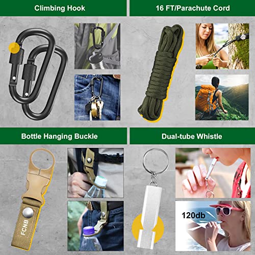 Product Image 6: Survival Kit 34 in 1,Stocking Stuffers Camping Accessories Survival Gear Outdoor Multi-Tool Gifts for Men Women (Black)