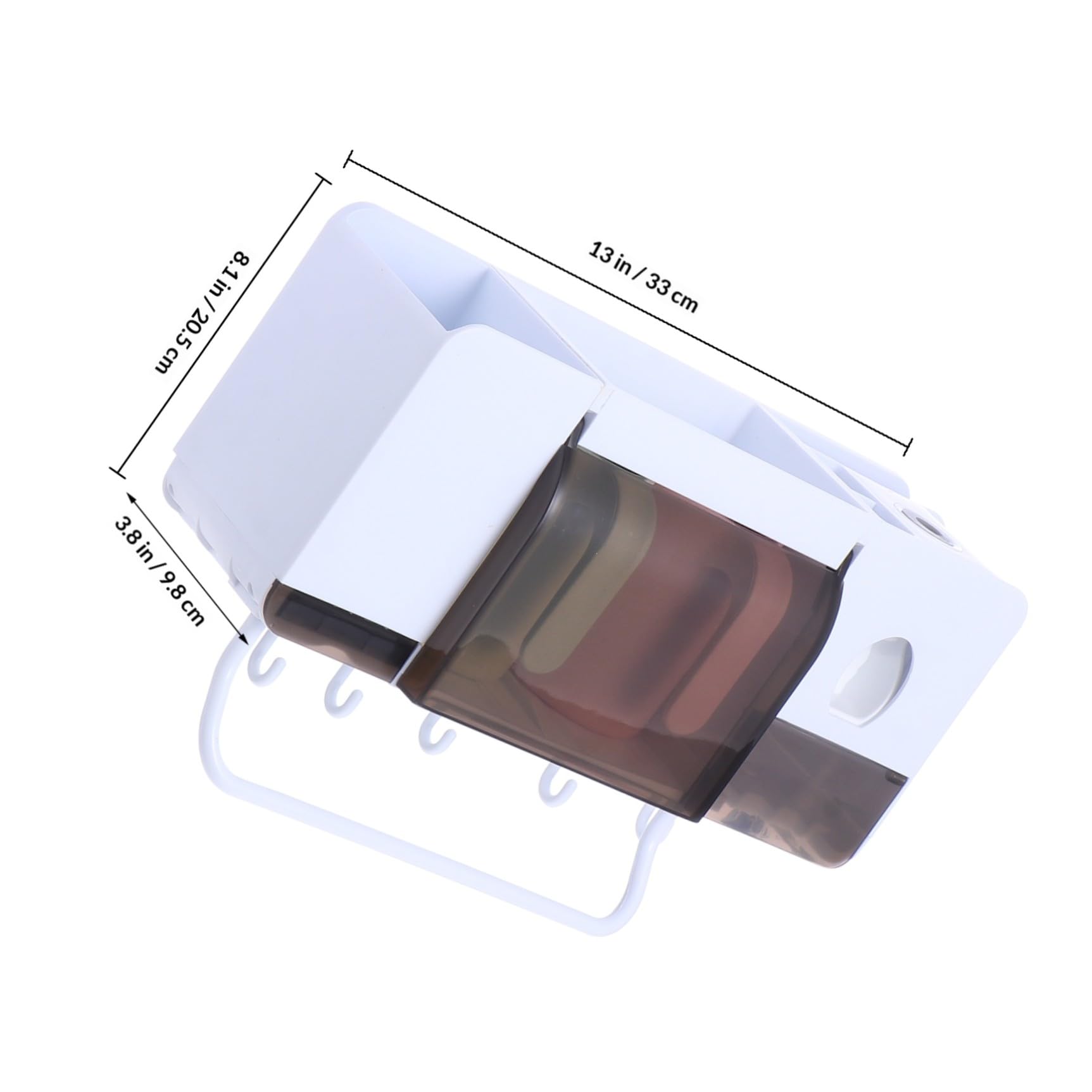 Organizador de Baño Soporte Adhesivo, para Cepillos y Pasta sin Taladro