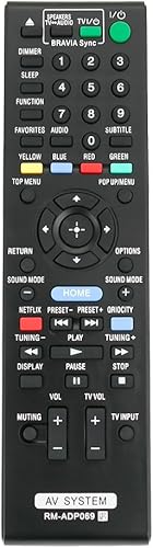 ZdalaMit RM-ADP069 Reemplazar Control Remoto Aplicable Para Sony Audio Video AV Sistema HBD-E580 BDV-N790W HB-DE3100 RM-ADP072 BDV-T58 BDV-T57
