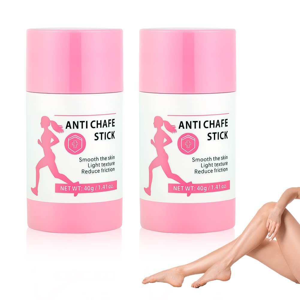 AOOWU Anti Chafe Stick, 2PCS Sweat & Water Proof Balm for Friction, Prevent Sports Chafing and Blisters, Anti Chafe Balm for Active Lifestyles, Long-Lasting Protection, Provides Moisture to the Skin