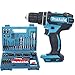 Makita DHP482 18V LXT Combi Drill with B-53811 100Pcs Drill & Screwdriver Set