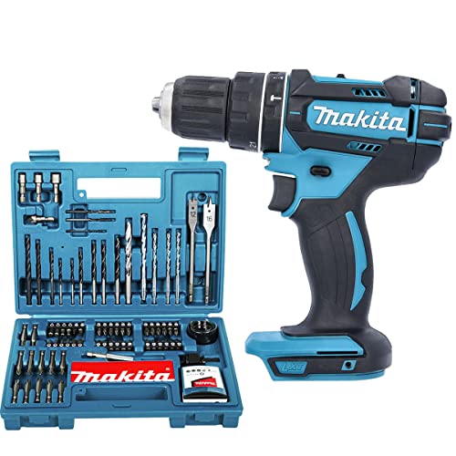 Makita DHP482 18V LXT Combi Drill with B-53811 100Pcs Drill & Screwdriver Set