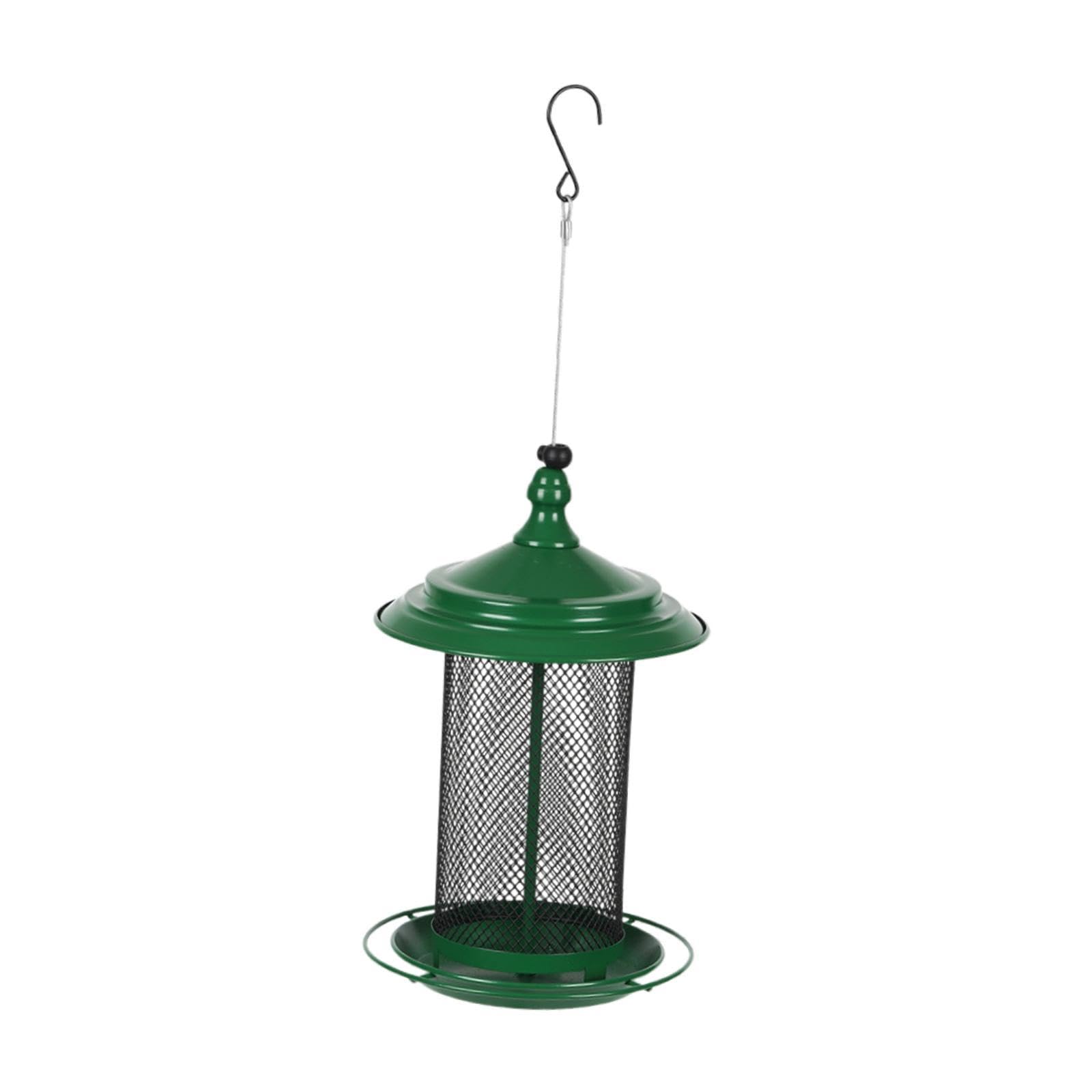 predolo Comedero para pájaros Comedero para pájaros de Gran Capacidad de Metal para colibríes Resistente a Intemperie para Patio Trasero,