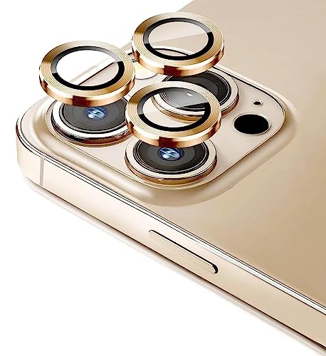 GadgetBite Camera Lens Protector for iPhone 12 PRO MAX 6.7″, Tempered Glass Camera Lens Protector Tempered Glass Lens Ring Cover Fit for iPhone 12 PRO MAX (Gold)