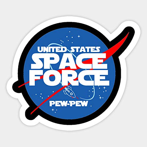 United States Space Force Pew Pew Planet Vinyl Sticker