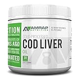 AMRAP Nutrition Fermented Cod Liver Oil, 2,000mg, WADA Compliant, Athlete Approved (60 Softgels)