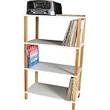 Evolukit Estante 72 cm x 39 cm com 3 Prateleiras Branco Moderno para Sala de Estar